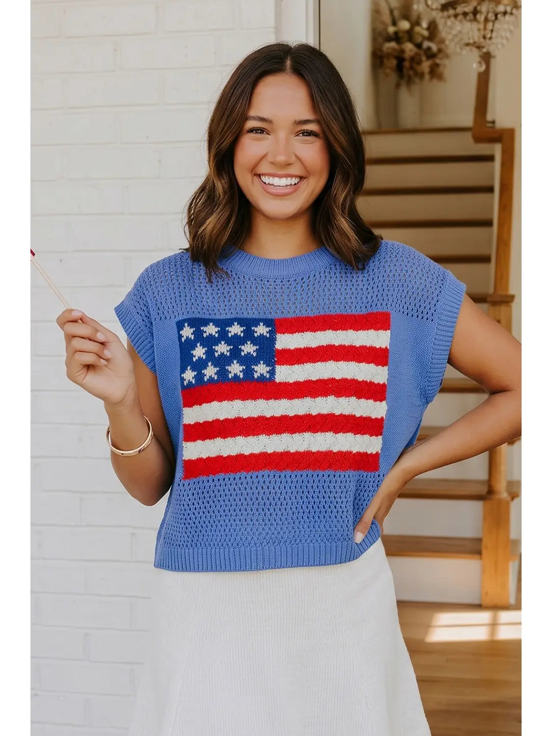 American Flag Sweater
