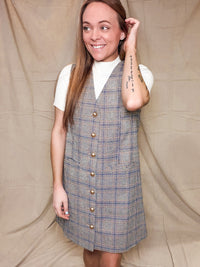 Plaid Button Down Dress