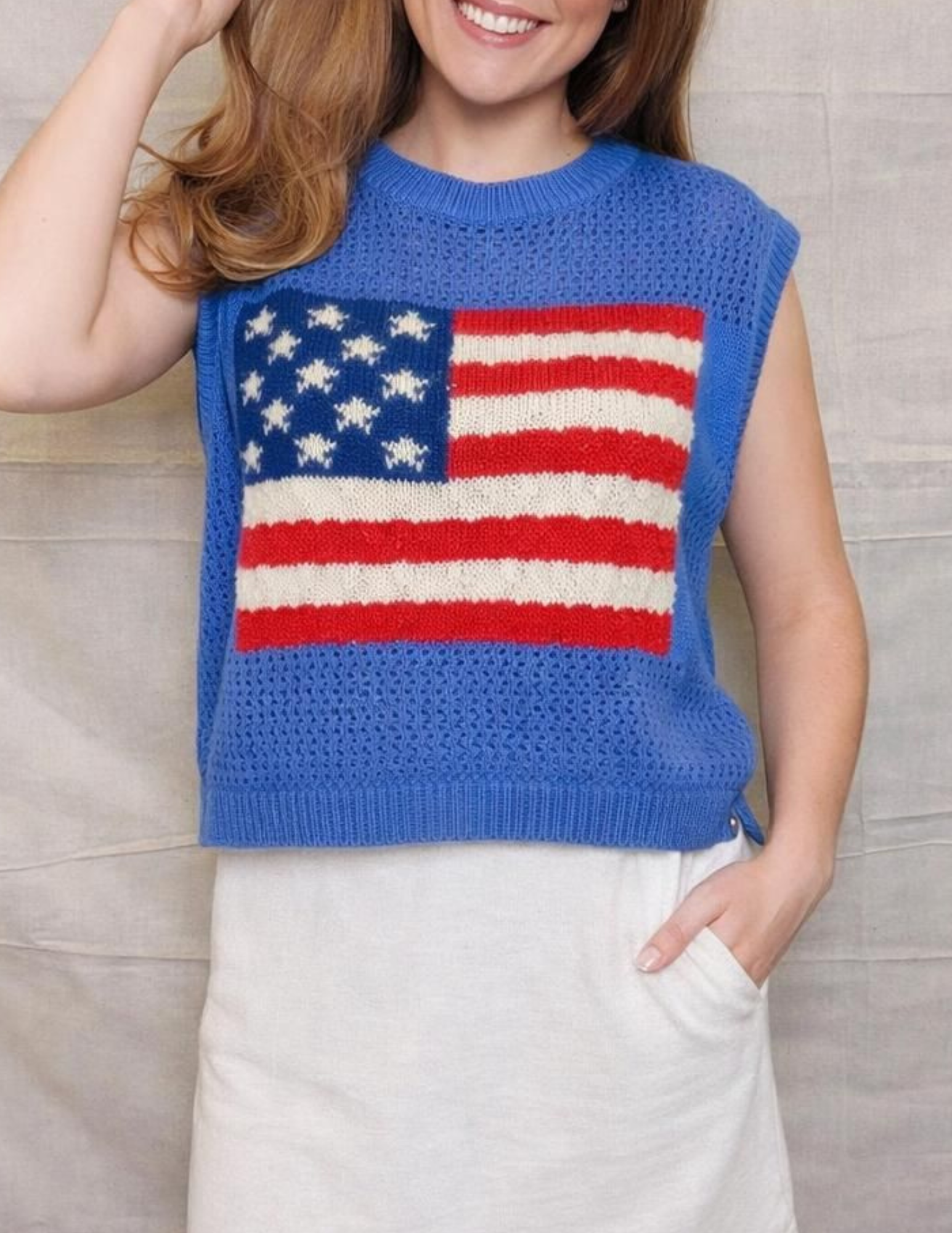 American Flag Sweater
