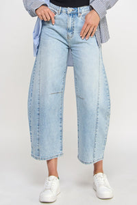 High Rise Barrel Jeans