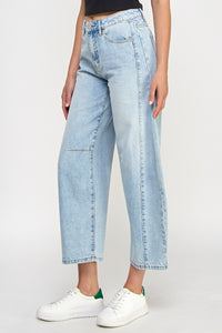 High Rise Barrel Jeans