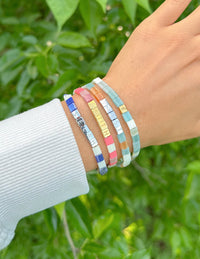 Faith Tile Letter Bracelet