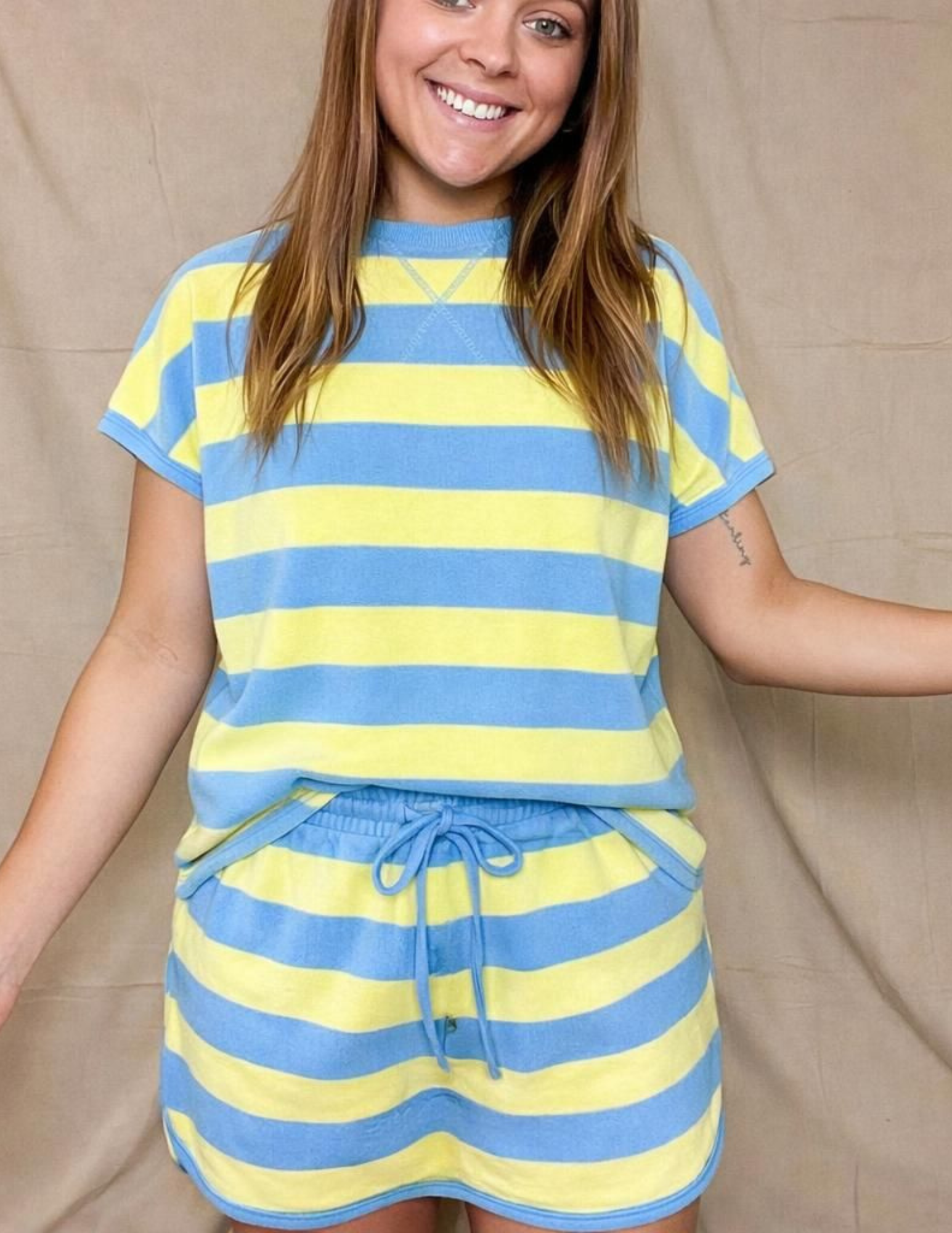 Blue/Yellow Skort SET