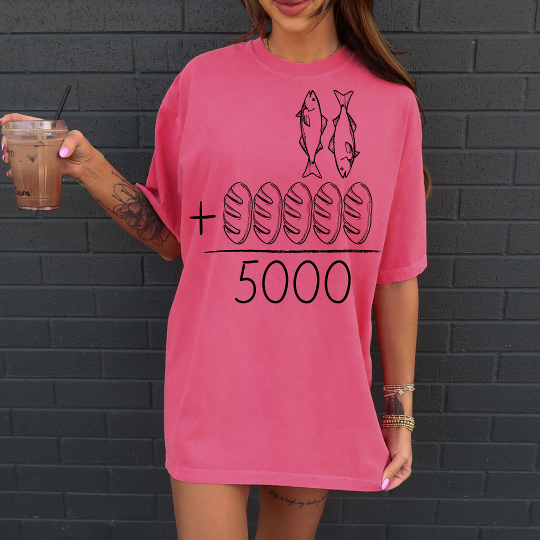 Jesus Fed the 5,000 - Watermelon/Black