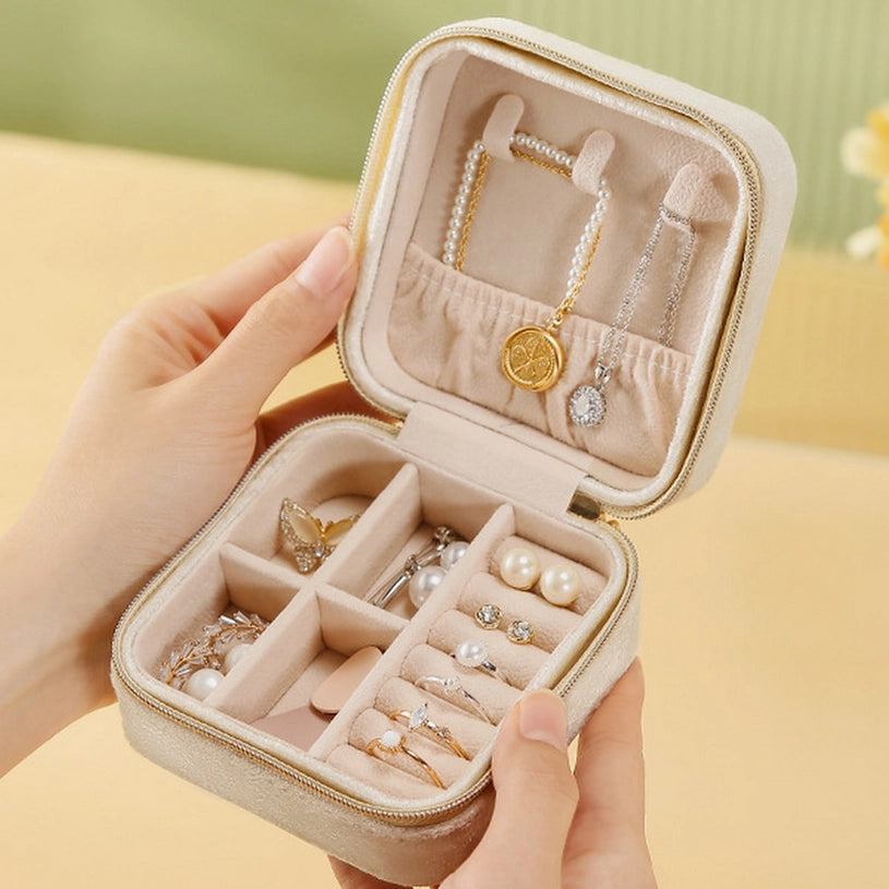 Travel Jewelry Box - Beige