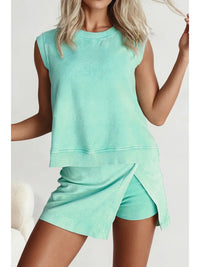 Teal Skort SET