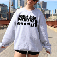 Hem of His Garment Crowd - Ash/Black