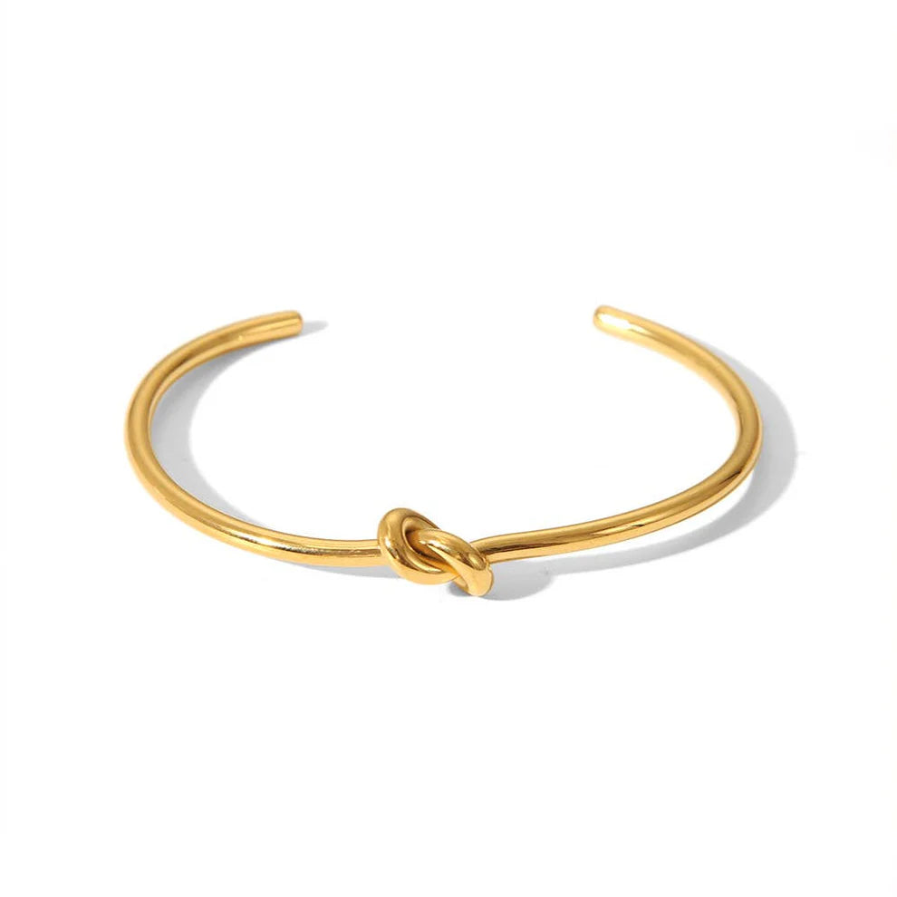 Smooth Knot Cuff Bracelet- Waterproof