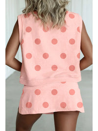 Pink monochrome Polka Dot SET