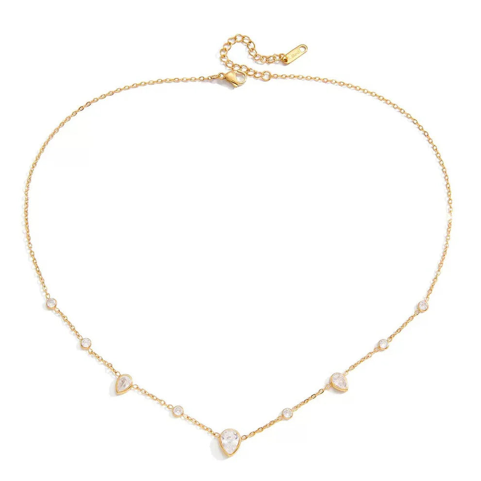 Pear Scattered Necklace Waterproof