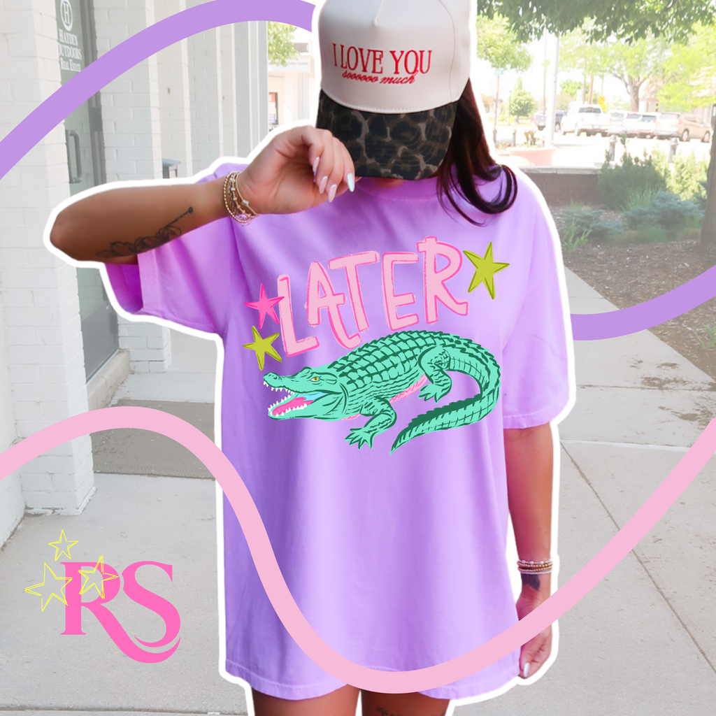 Later Gator/Crocodile - Neon Violet