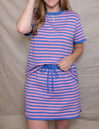 Blue Stripe Skort SET