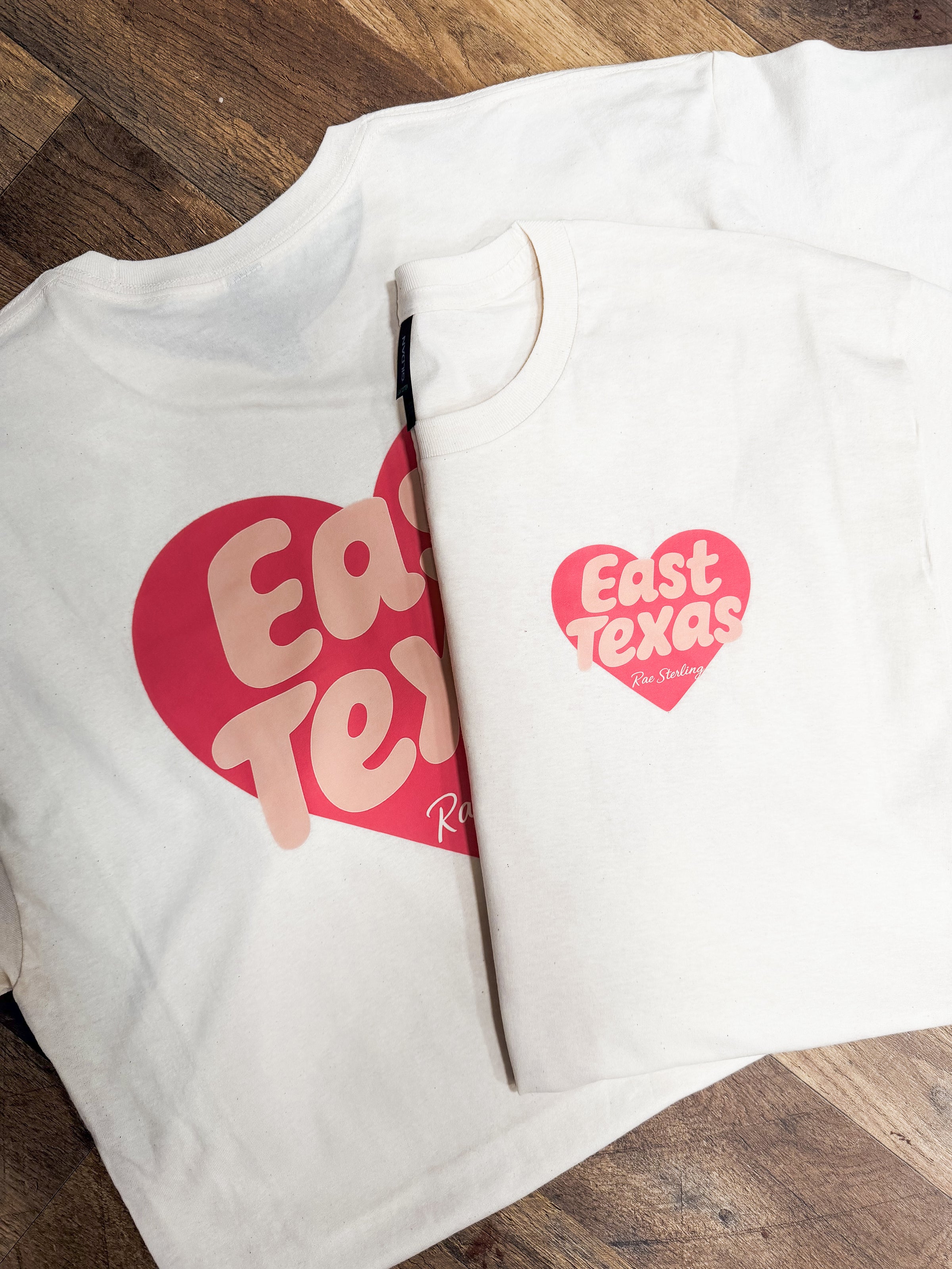 East Texas Heart - Ivory/Peach
