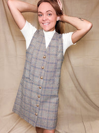 Plaid Button Down Dress