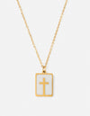 Enamel Cross Necklace