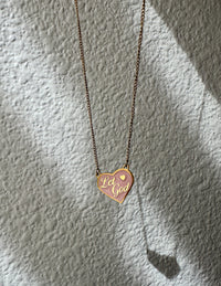 Enamel Let God Necklace