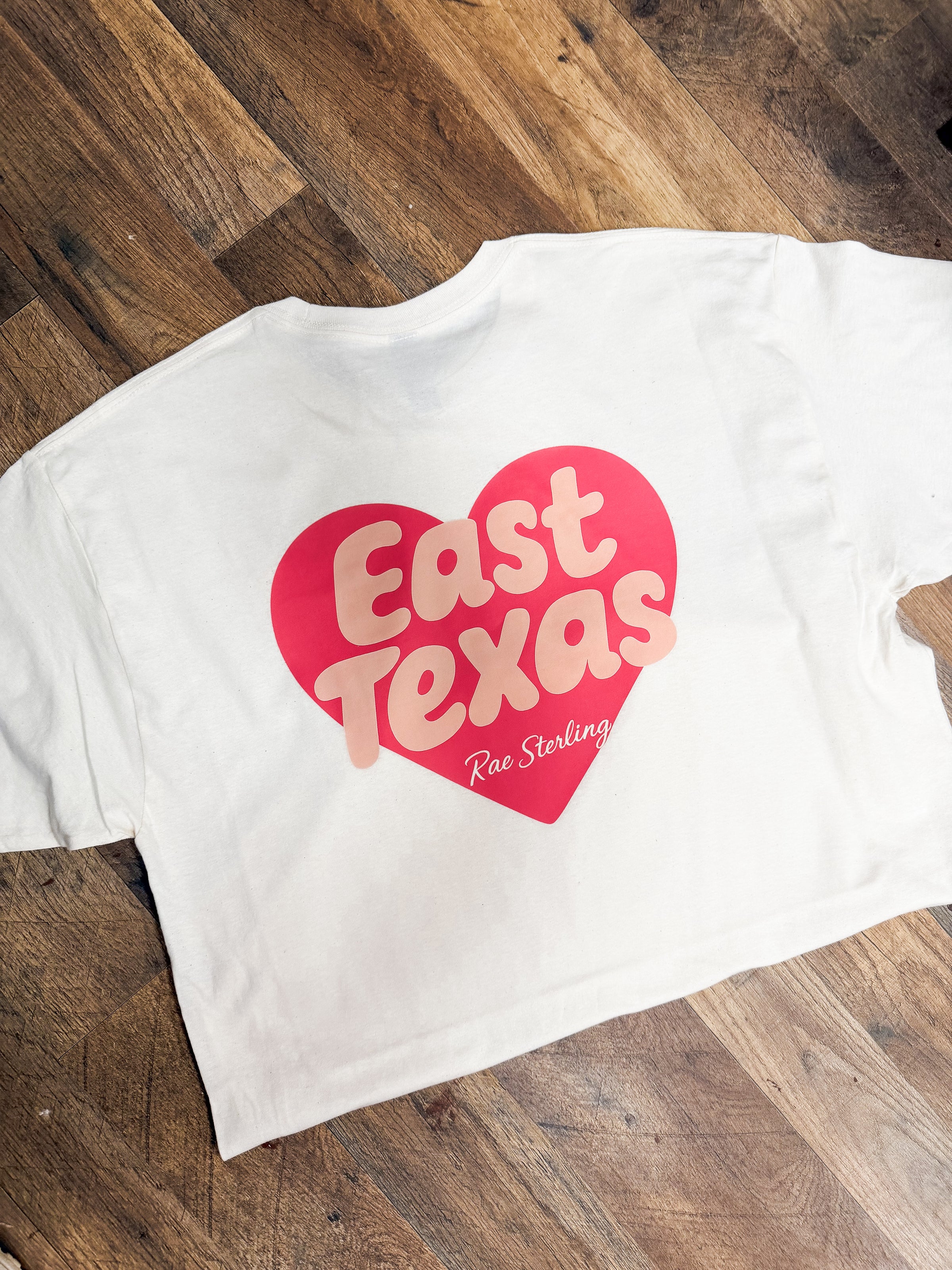 East Texas Heart - Ivory/Peach