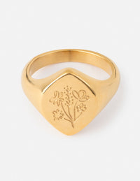Floral Signet Ring
