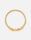 Gold Faith Letter Bracelet