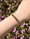 Gold WWJD Letter Bracelet