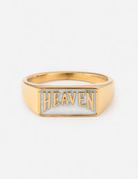 Heaven Rectangular Signet Ring