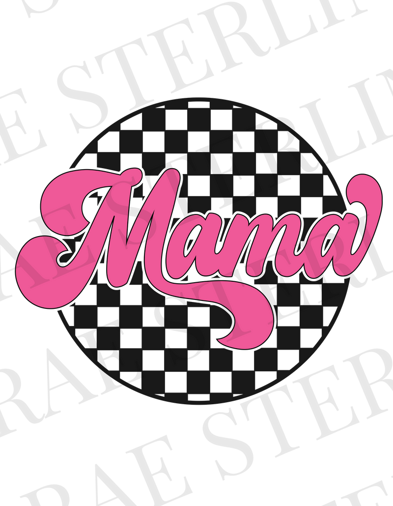 Mama Checkered Design