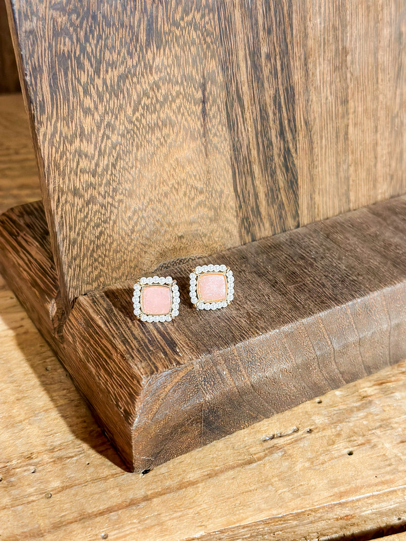 Anna Studs Blush