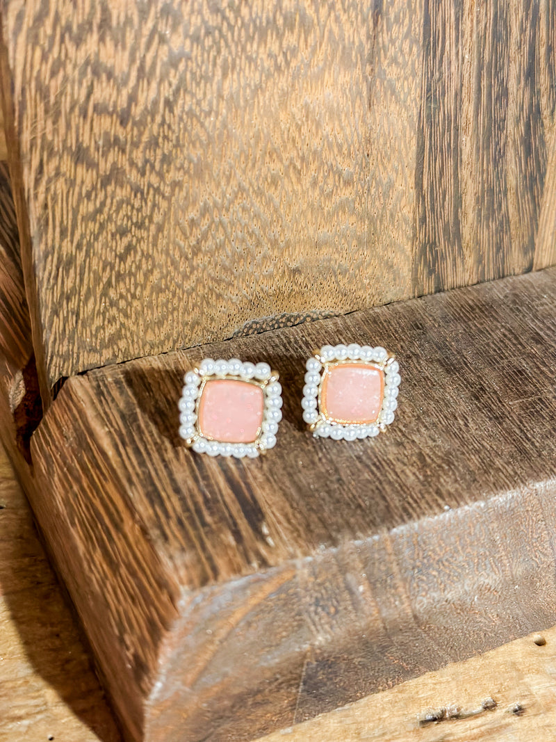 Anna Studs Blush