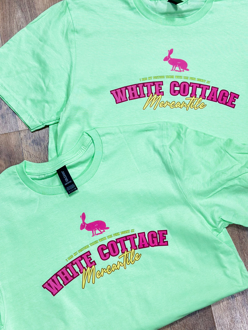 White Cottage Bunny Tee