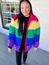 Rainbow Puffer jacket