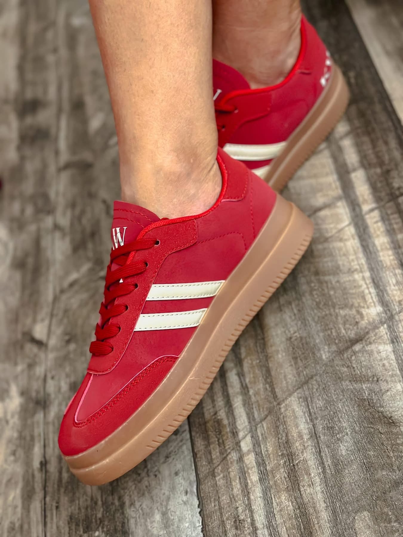 Red Platform Sneaker