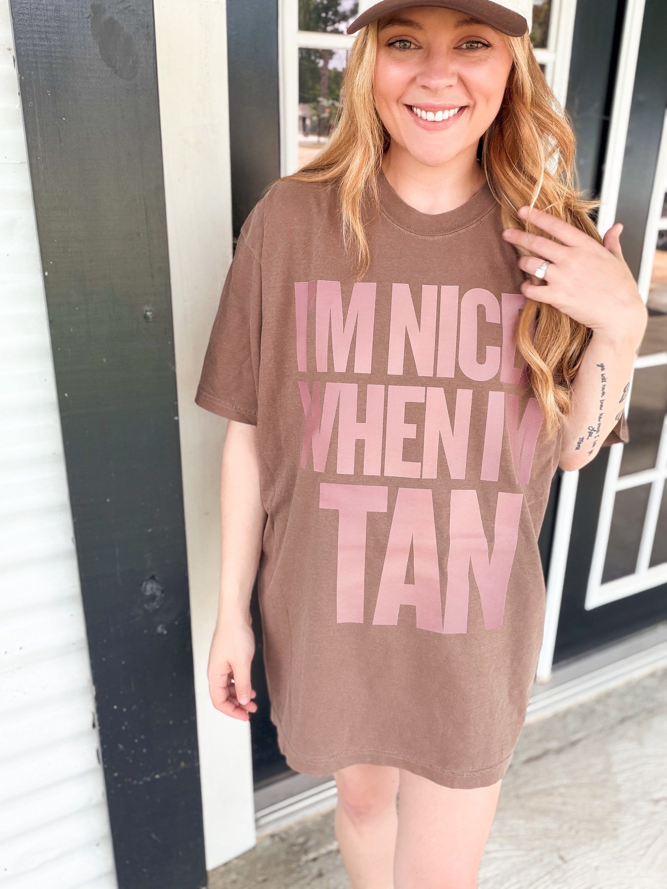 I'm Nicer When I'm Tan Graphic Tee