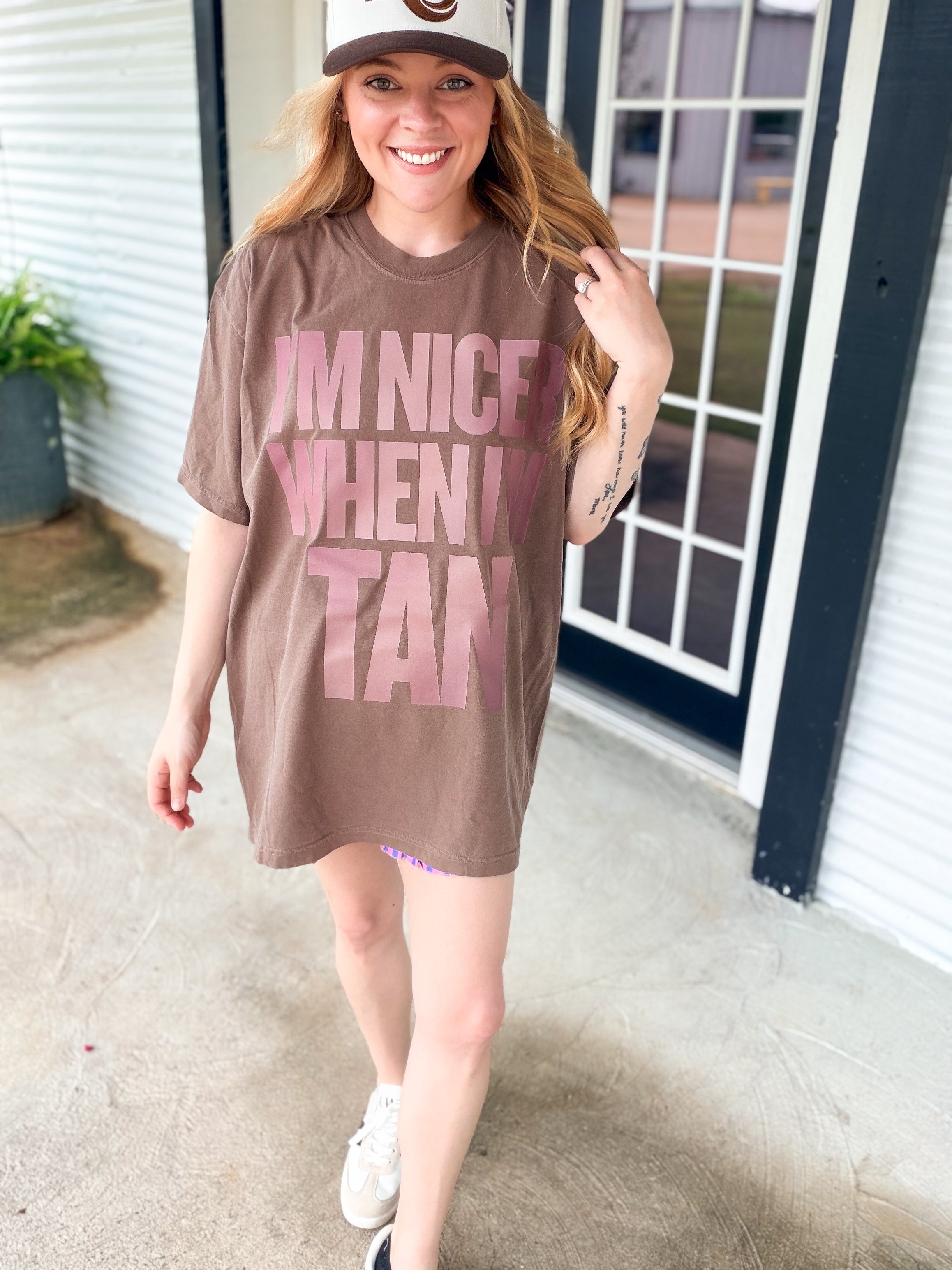 I'm Nicer When I'm Tan Graphic Tee
