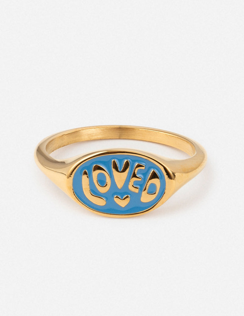 Loved Oval Signet Ring