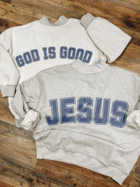 Jesus/God Is Good - Ash Gray Mock - REVERSIBLE