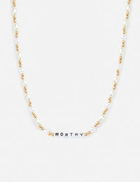 Worthy Letter Necklace
