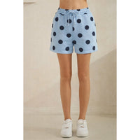 Blue/Mono- Polka Dot shorts SET