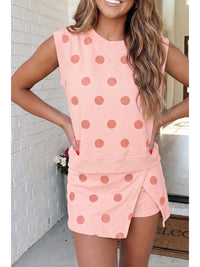 Pink monochrome Polka Dot SET
