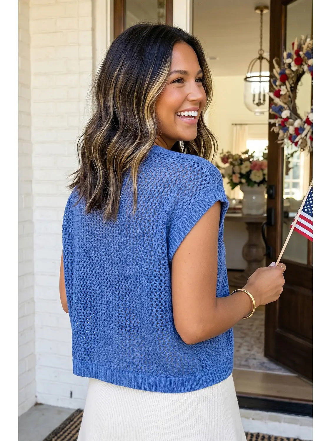 American Flag Sweater