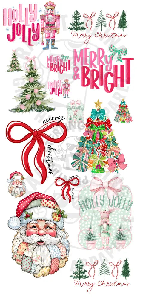 Christmas themed Pre-Made Gang Sheet 22X48