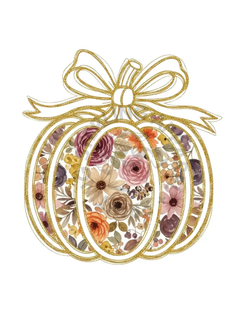 Glitter Pumpkin Transfer