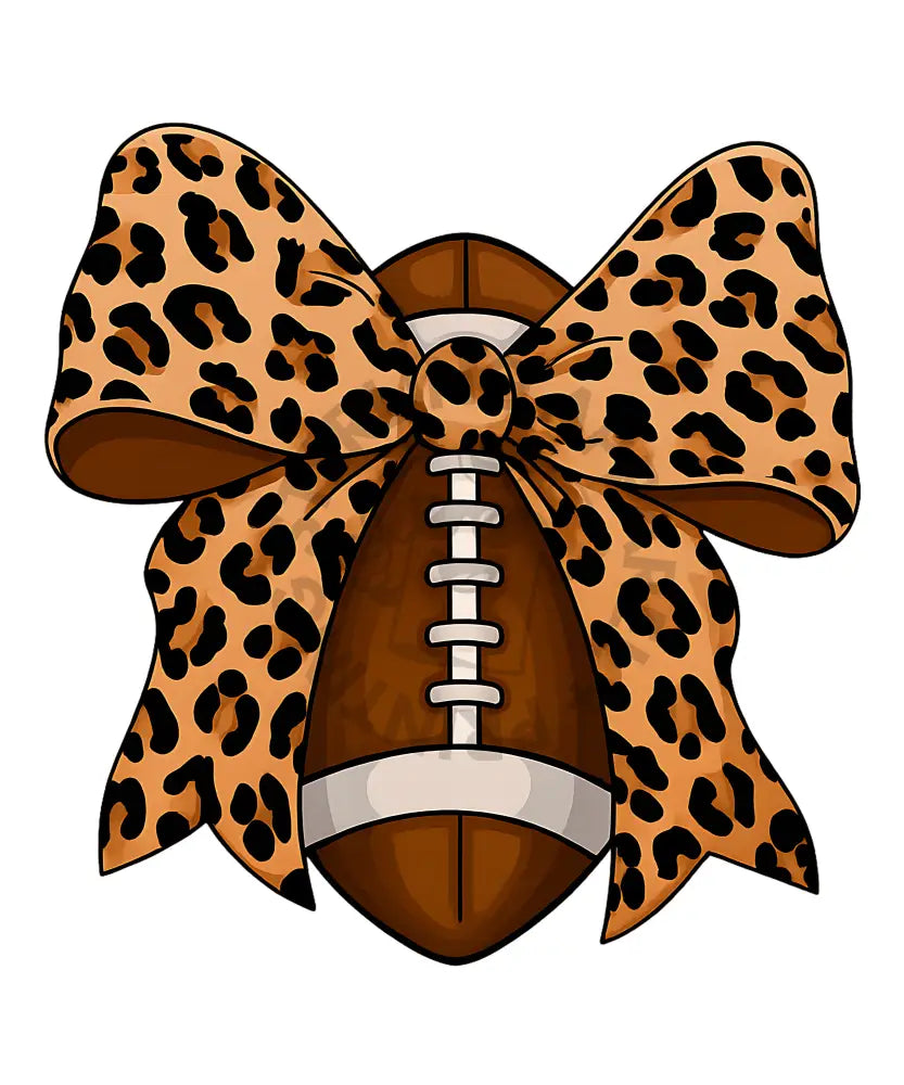 Leopard Bow Football Transfer